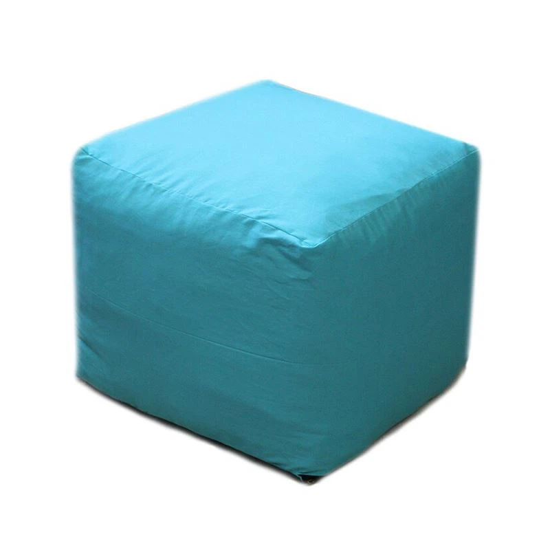 Copridivano a sacco quadrato blu